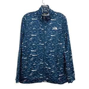 The North Face Women's size L Blue Cinder Novelty 100wt Fleece Lined Jacket